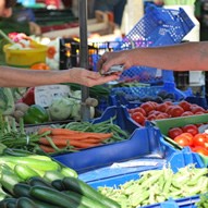 Wochenmarkt in Laboe